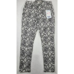 Seven7 Tummyless High Rise Skinny Jeans Women's Size 10 Neutral Snakeskin New